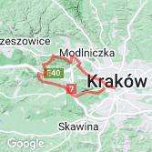 Mapa Omijając asfalt - Garb Tenczyński, Wąwóz Półrzeczki i Dolina Mnikowska